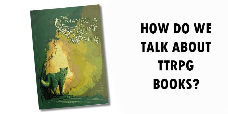How do we talk about TTRPG Books?