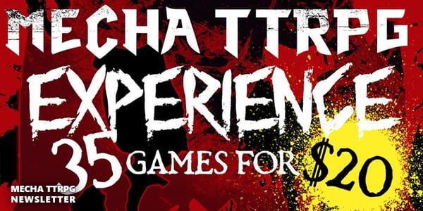 Monthly Mecha: Mecha Game Jam Highlights and Mech TTRPG Bundle